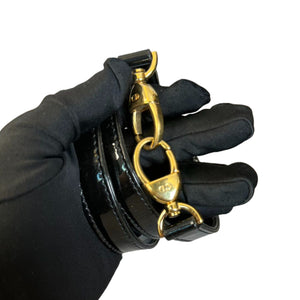 Lady Dior Large Patent Black GHW
