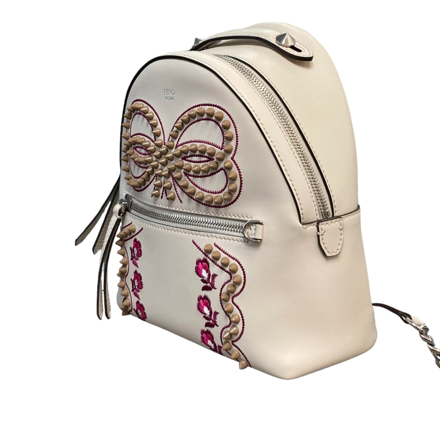 fendi mini flower backpack Fendi Liberty Flowers and Bows Backpack Mini Vitello Off White – Bag Religion