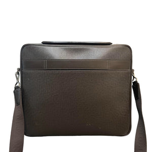Briefcase Taiga Leather Brown SHW