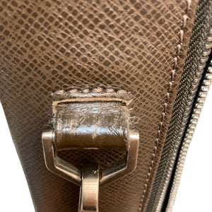 Briefcase Taiga Leather Brown SHW