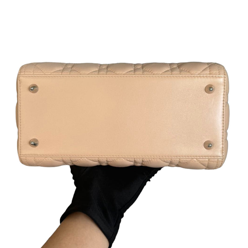 Lady Dior Medium Lambskin Light Pink SHW