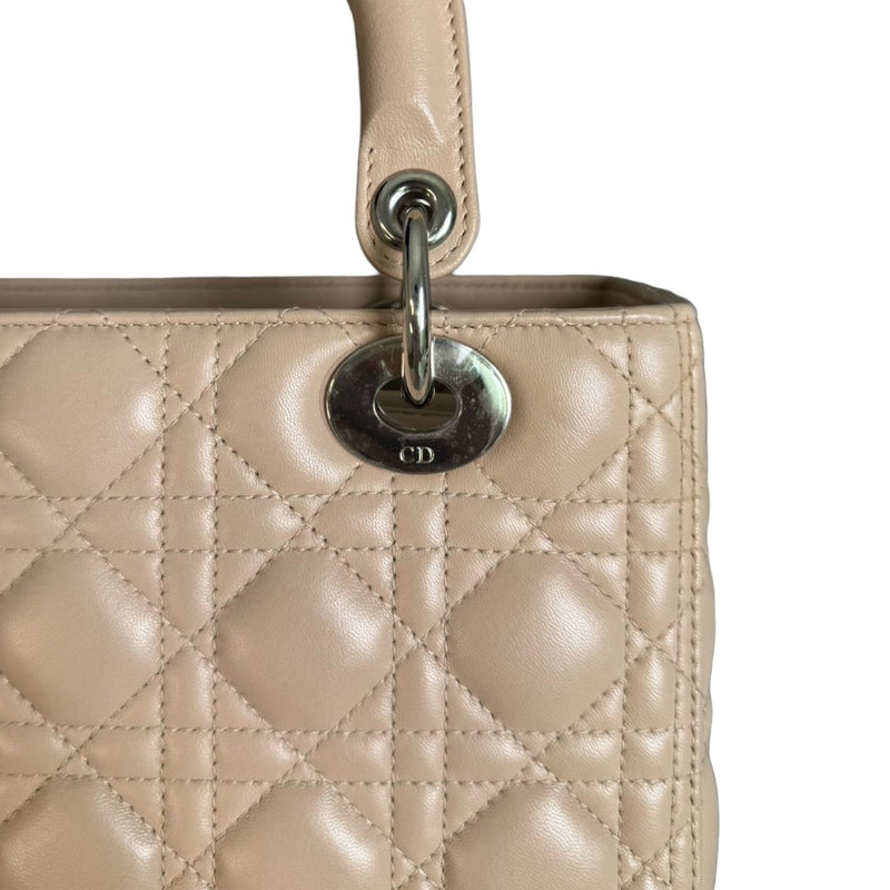 Lady Dior Medium Lambskin Light Pink SHW