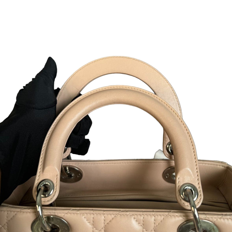Lady Dior Medium Lambskin Light Pink SHW