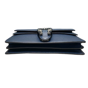 Dionysus Shoulder Small Pebbled Calfskin Blue SHW