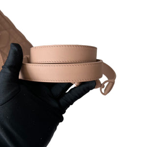Lady Dior Medium Ultra Matte Calfskin Beige