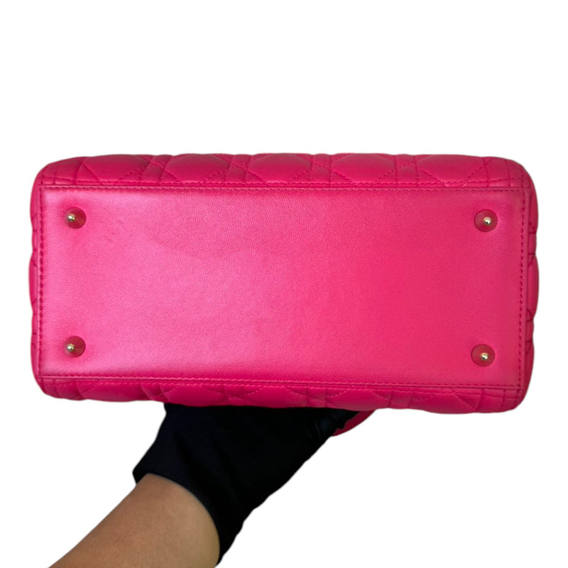 Lady Dior Medium Lambskin Pink GHW