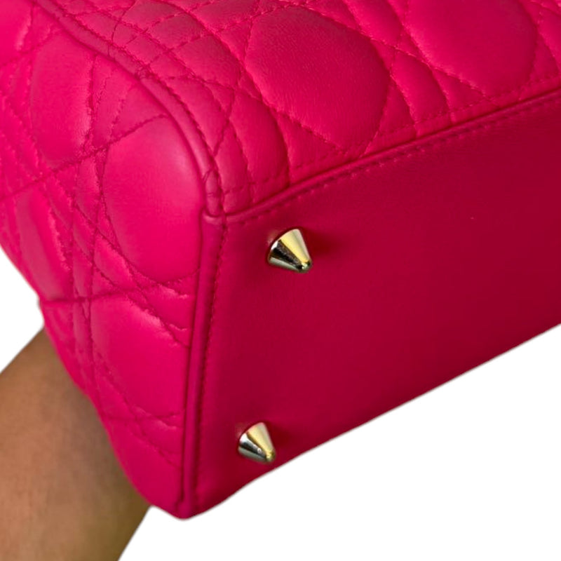 Lady Dior Medium Lambskin Pink GHW