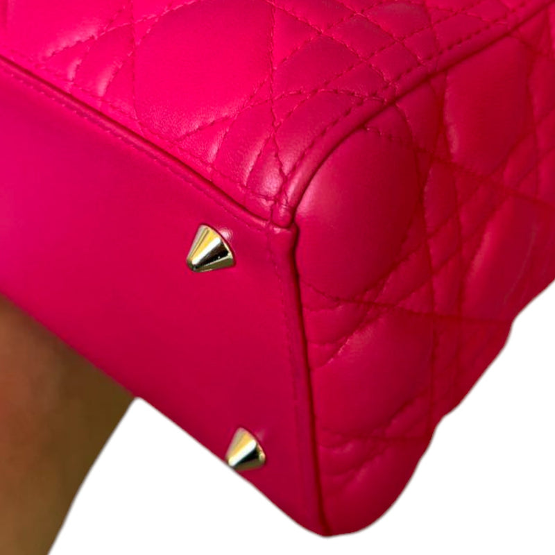 Lady Dior Medium Lambskin Pink GHW