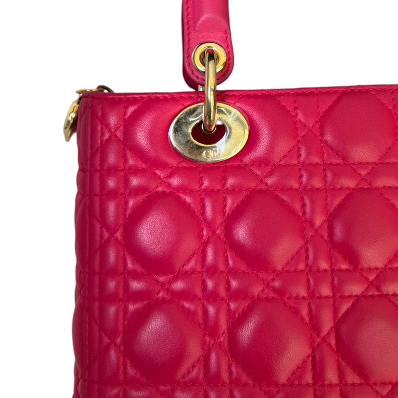 Lady Dior Medium Lambskin Pink GHW