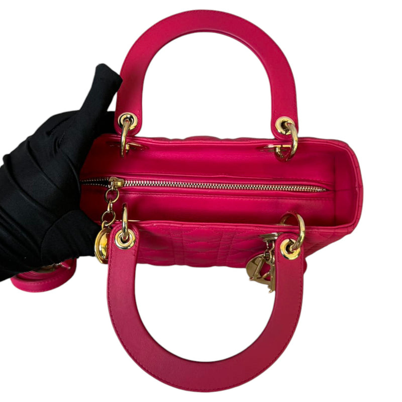 Lady Dior Medium Lambskin Pink GHW