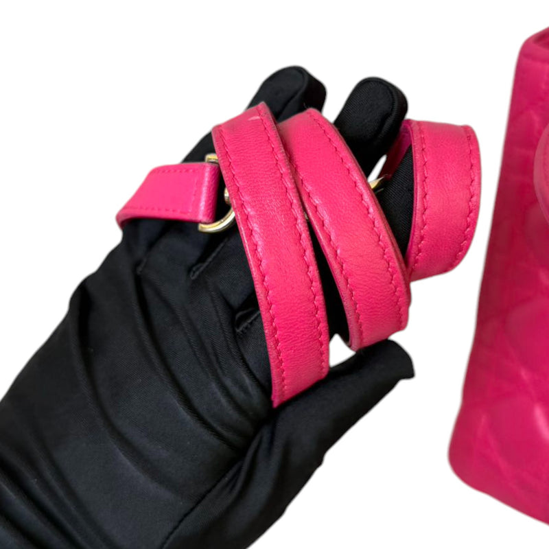 Lady Dior Medium Lambskin Pink GHW