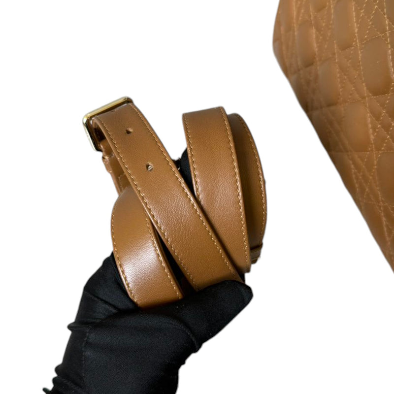 Lady Dior Lambskin Cannage Brown GHW