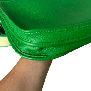 Evelyne III PM Taurillon Clemence Calfskin Green PHW
