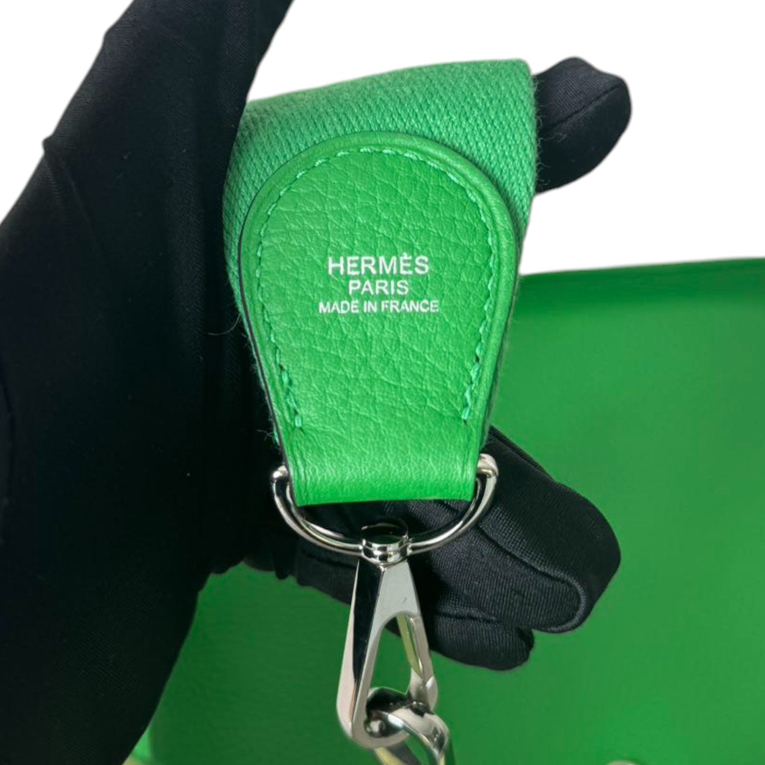 Hermes Evelyne III PM Taurillon Clemence Calfskin Green PHW – Bag