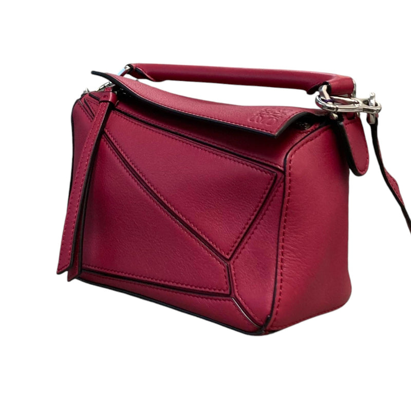 Puzzle Mini Shoulder Calfskin Red SHW