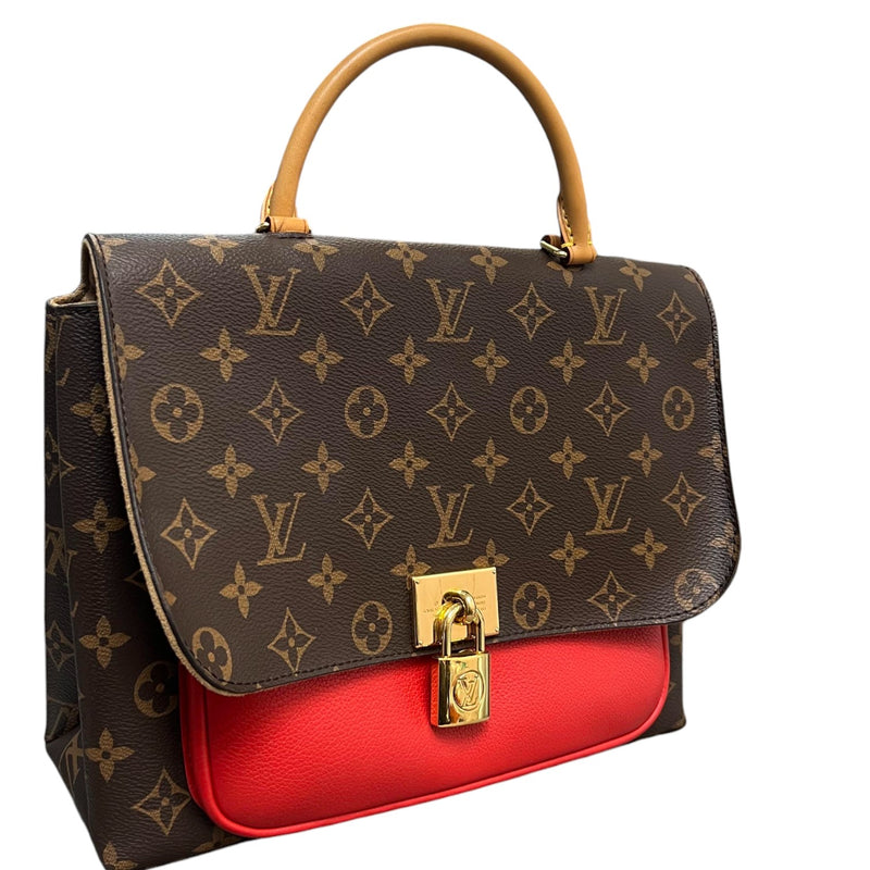 Marignan Coquelico Monogram Canvas Brown Red