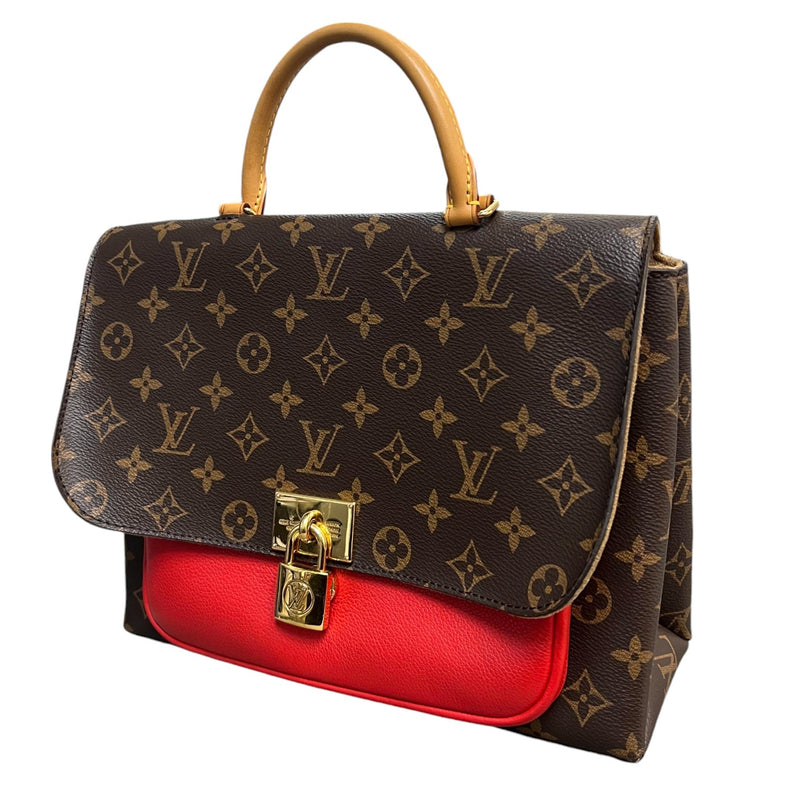 Marignan Coquelico Monogram Canvas Brown Red