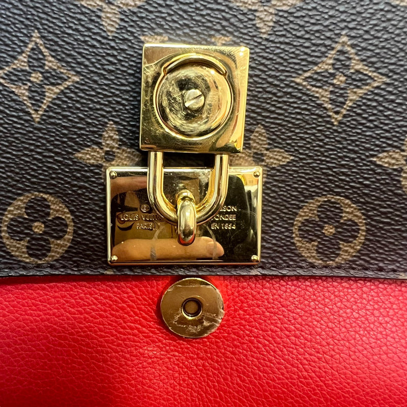 Marignan Coquelico Monogram Canvas Brown Red