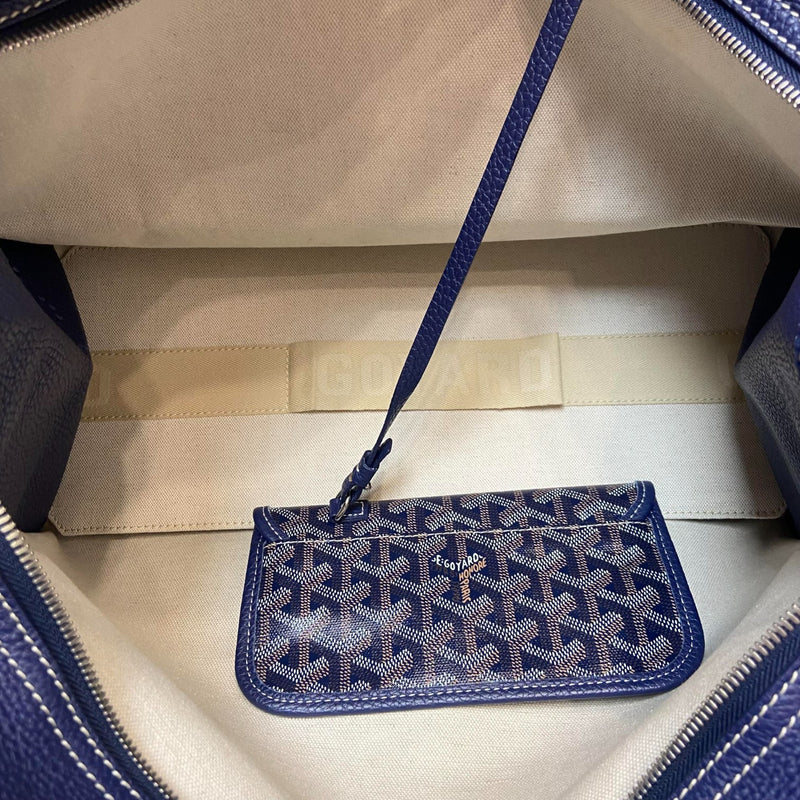 Sac Hardy Pet Carrier PM Goyardine Canvas Navy SHW