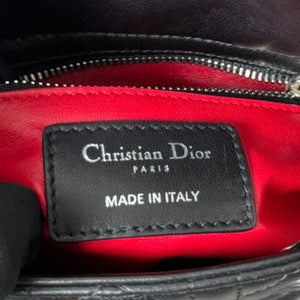 Lady Dior Mini Lambskin Quilted Black SHW