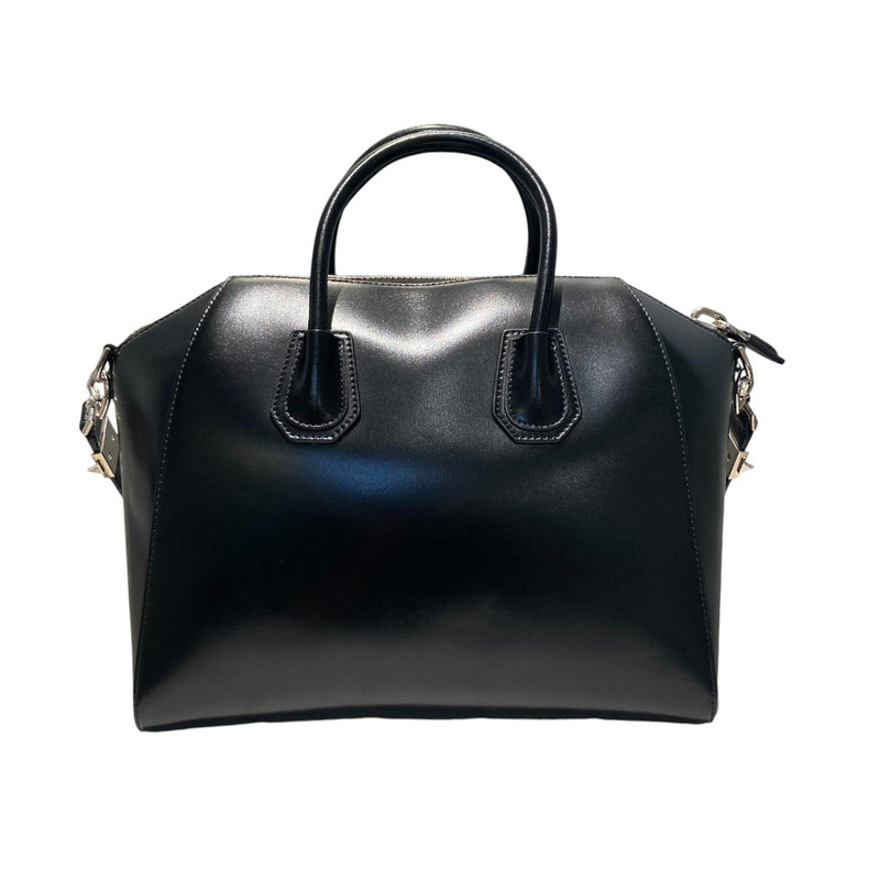 Antigona Medium Shiny Calfskin Black SHW