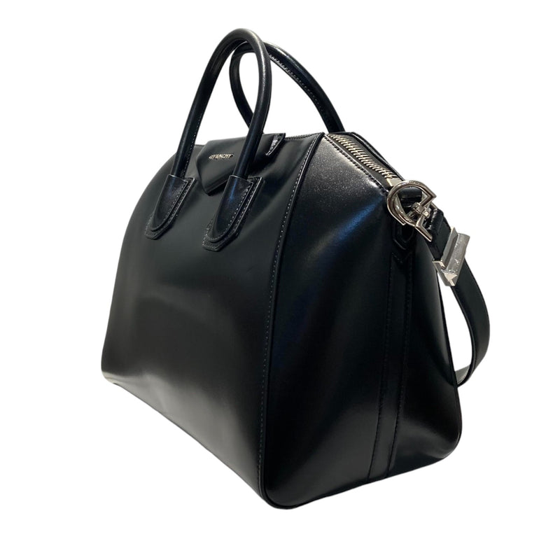 Antigona Medium Shiny Calfskin Black SHW