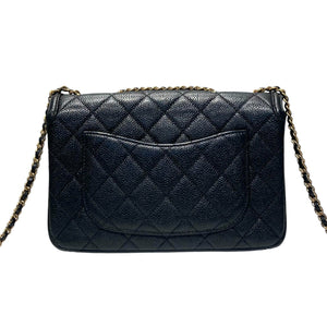 CC Filigree Flap Small Caviar Quilted Black GHW