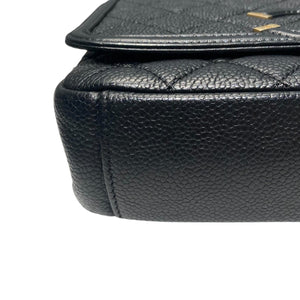 CC Filigree Flap Small Caviar Quilted Black GHW