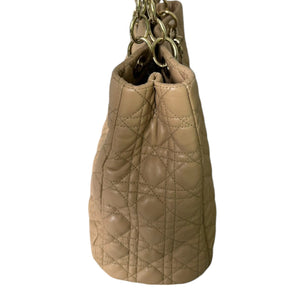 Soft Shopping Tote Large Lambskin Beige GHW