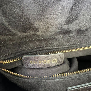 Lady Dior Medium Lambskin Metallic Grey GHW