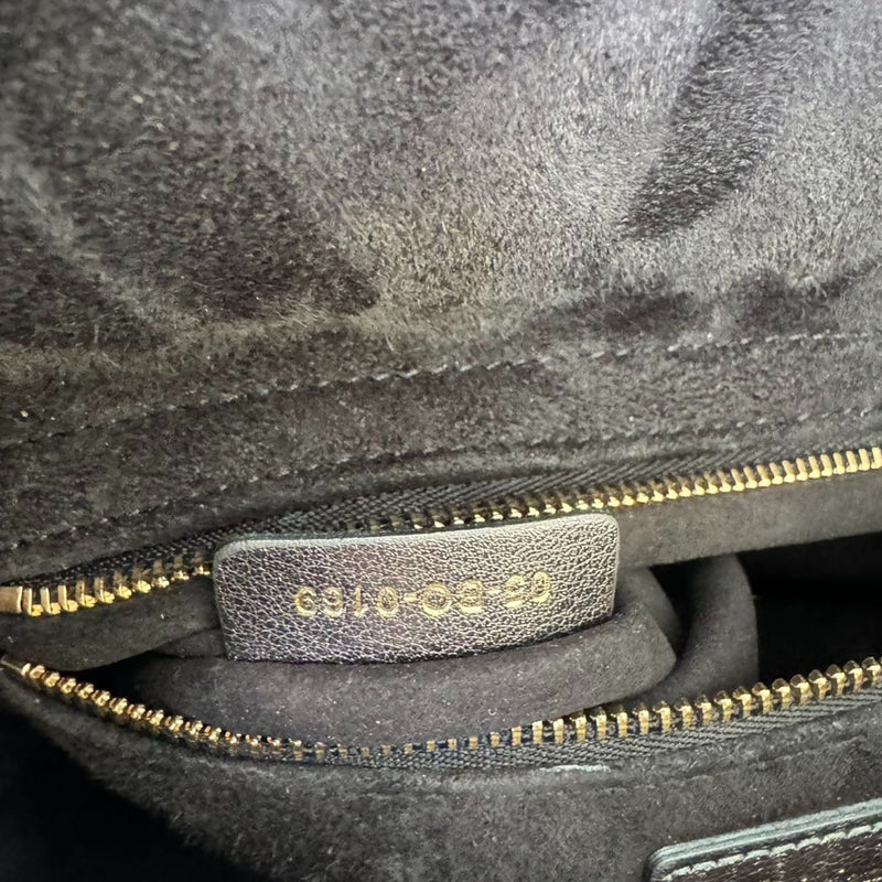Lady Dior Medium Lambskin Metallic Grey GHW