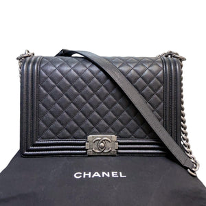 Boy Flap New Medium Caviar Quilted Black RHW