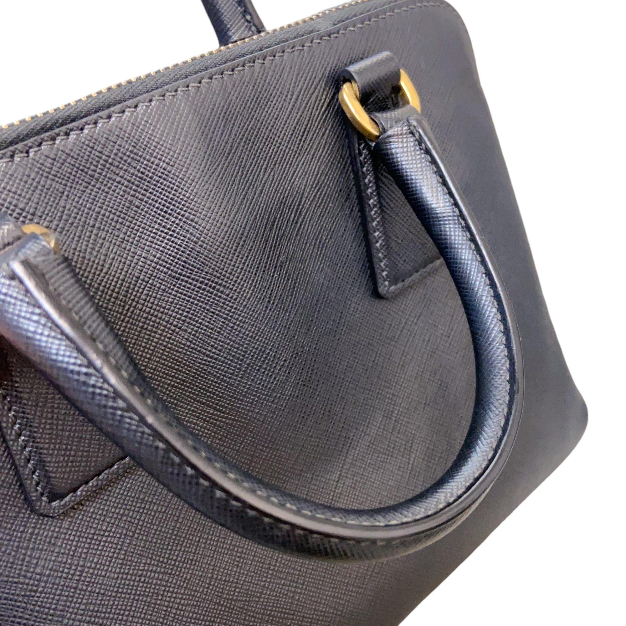 Prada Promenade Tote Small Saffiano Lux Black GHW – Bag Religion