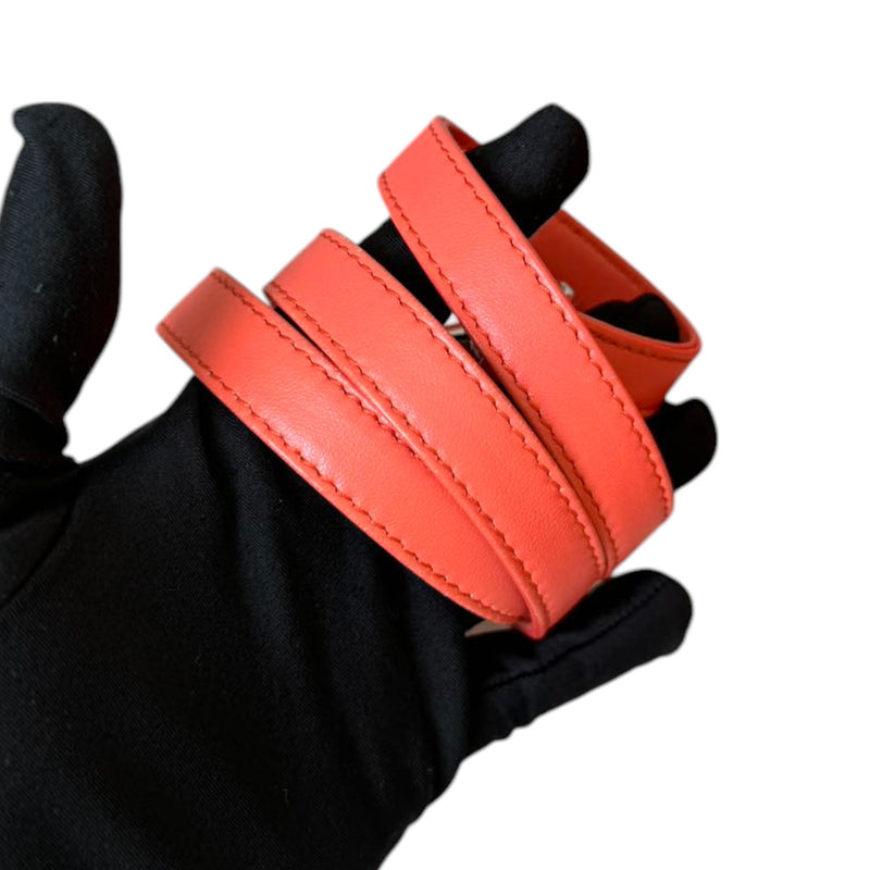 Lady Dior Medium Lambskin Cannage Coral SHW