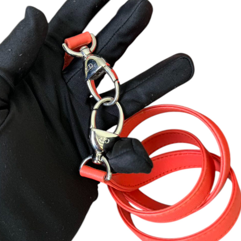 Lady Dior Medium Lambskin Cannage Coral SHW