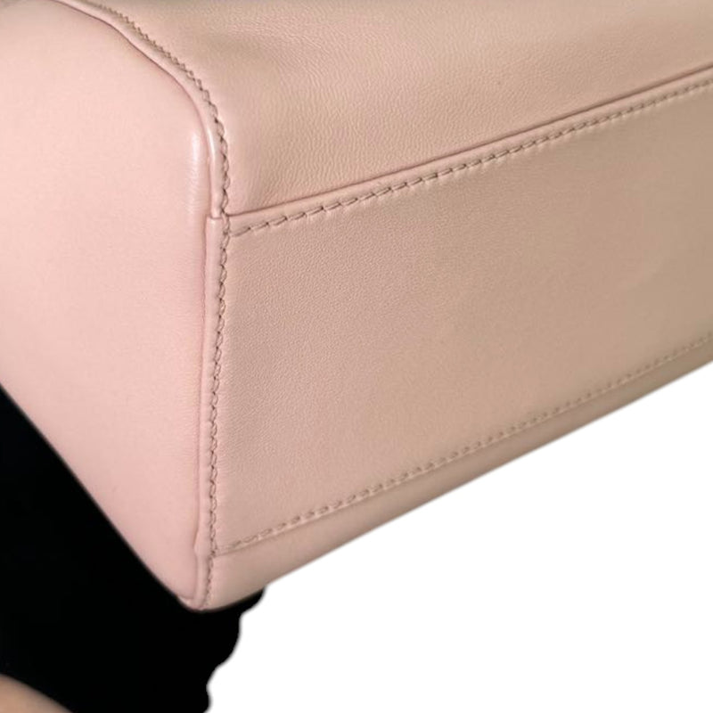 Peekaboo Iconic Satchel Mini Nappa Leather Nude GHW