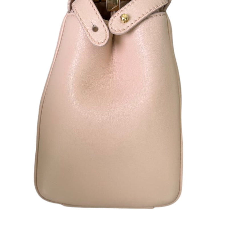 Peekaboo Iconic Satchel Mini Nappa Leather Nude GHW