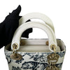Lady Dior Mini Toile De Jouy Limited Edition Calfskin White GHW