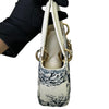 Lady Dior Mini Toile De Jouy Limited Edition Calfskin White GHW