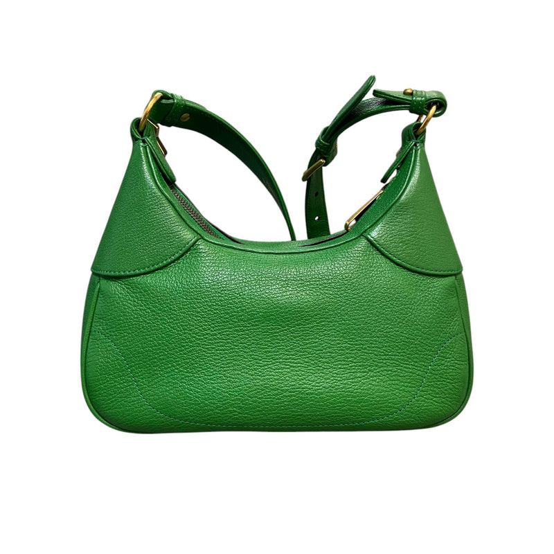 Aphrodite Small Shoulder Leather Green GHW