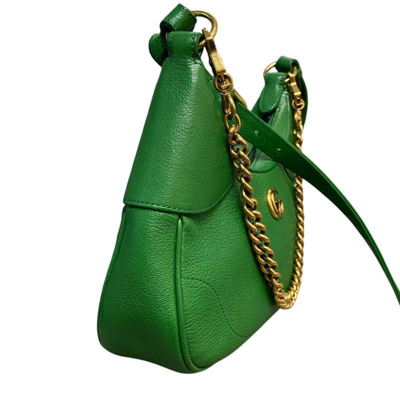 Aphrodite Small Shoulder Leather Green GHW