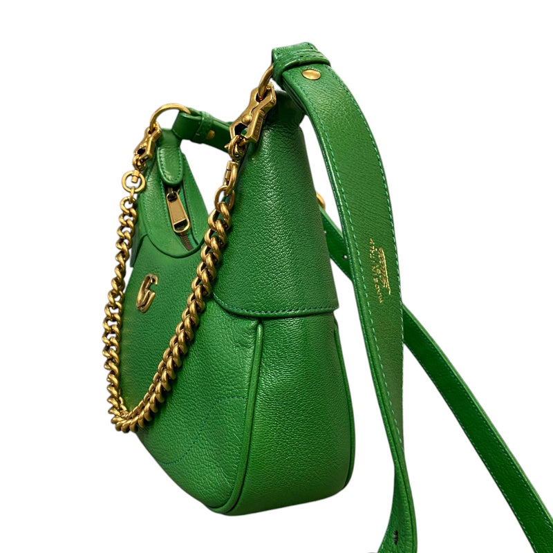 Aphrodite Small Shoulder Leather Green GHW