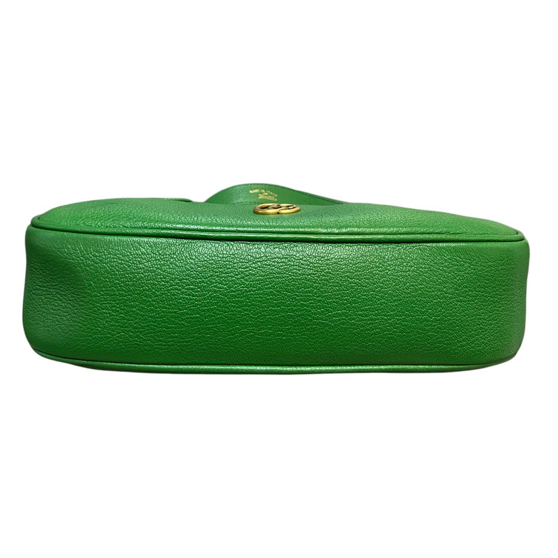 Aphrodite Small Shoulder Leather Green GHW