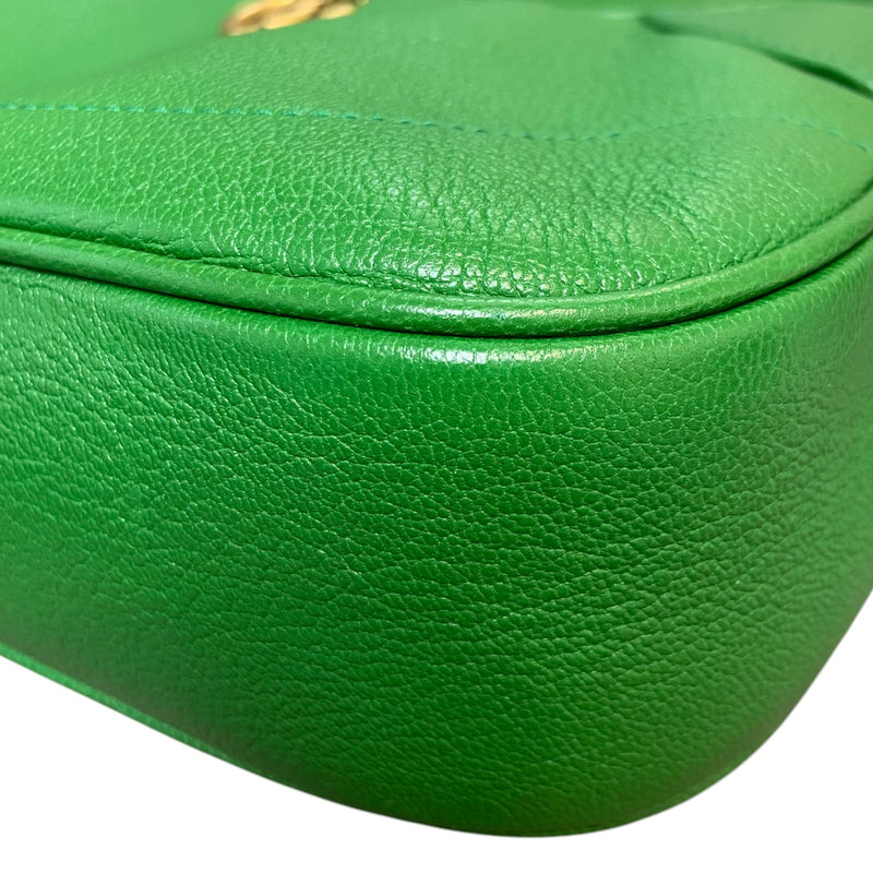 Aphrodite Small Shoulder Leather Green GHW