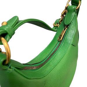 Aphrodite Small Shoulder Leather Green GHW