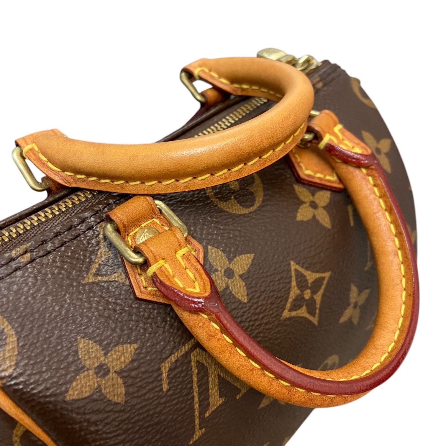 Louis Vuitton Nano Speedy Leather Monogram Brown GHW – Bag Religion