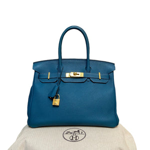 Birkin 30 Togo Blue GHW