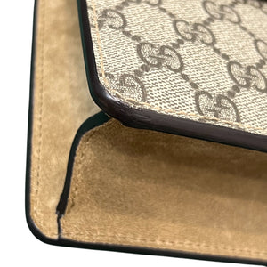 Dionysus Crystal Small GG Supreme Monogram Beige Taupe RHW