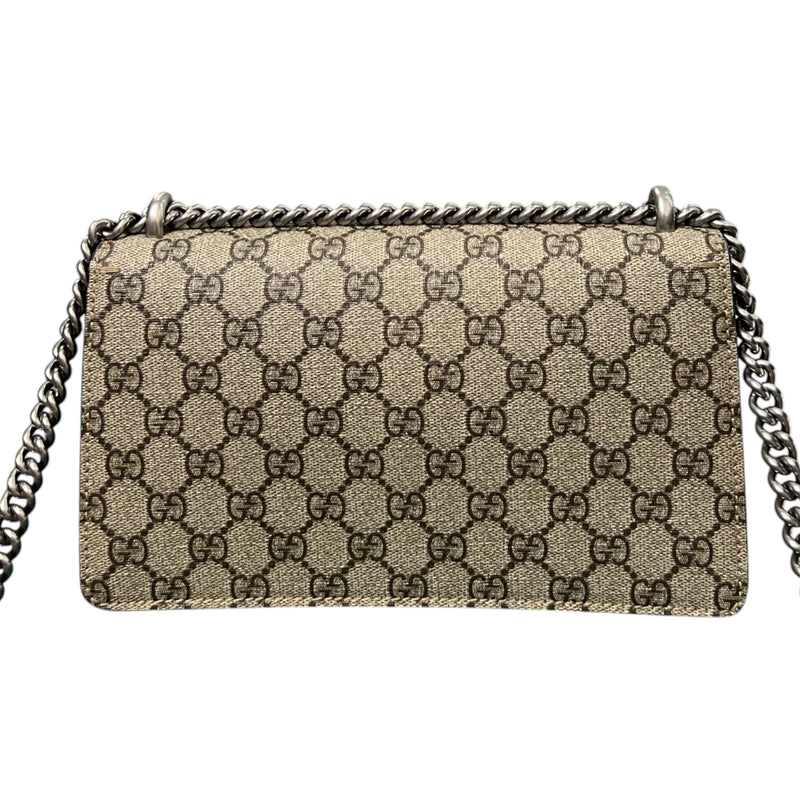 Dionysus Crystal Small GG Supreme Monogram Beige Taupe RHW