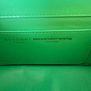 X Alexander Wang Serpenti Top Handle Calfskin Green GHW